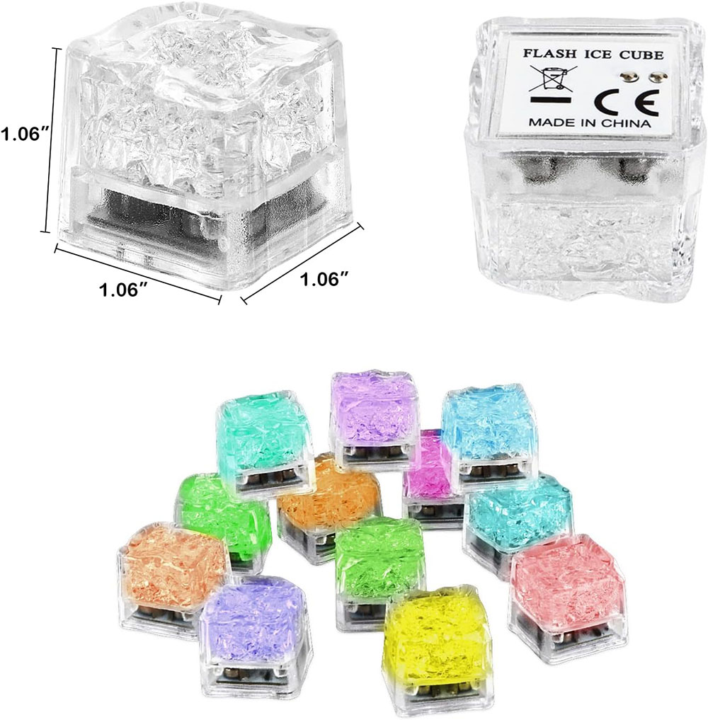 50/100 Pack of LED Ice Cubes G - Decor Lighting Pack ulasan dan harga