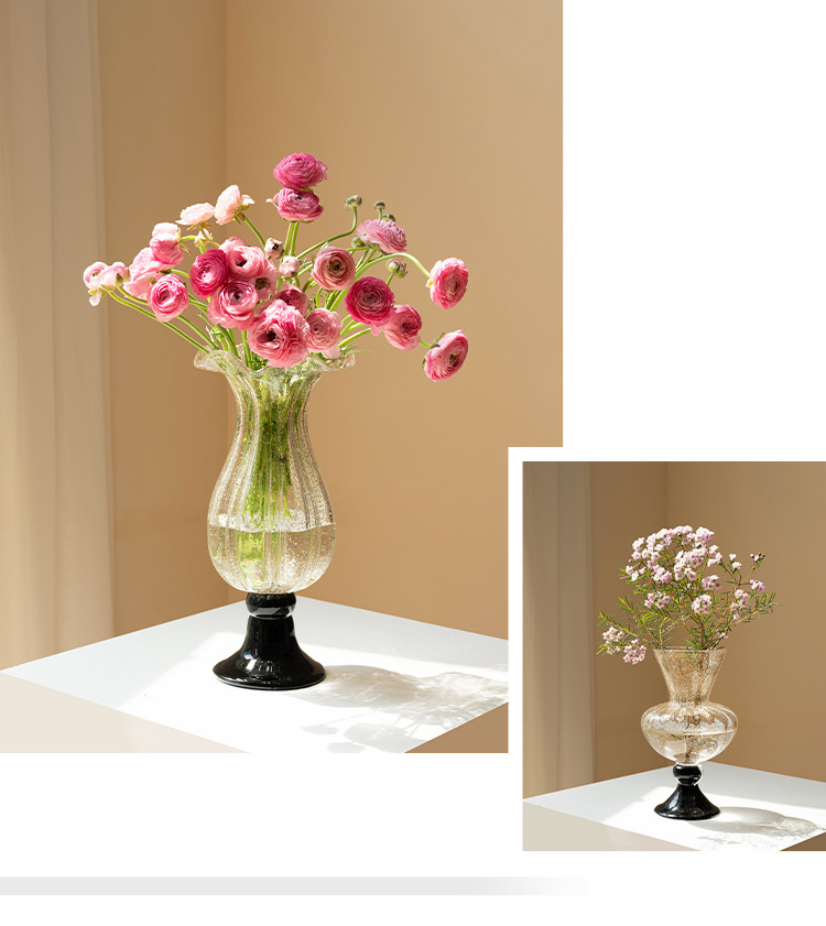 French ancient glass vase orna - Lighting Decor For Living Room ulasan dan harga