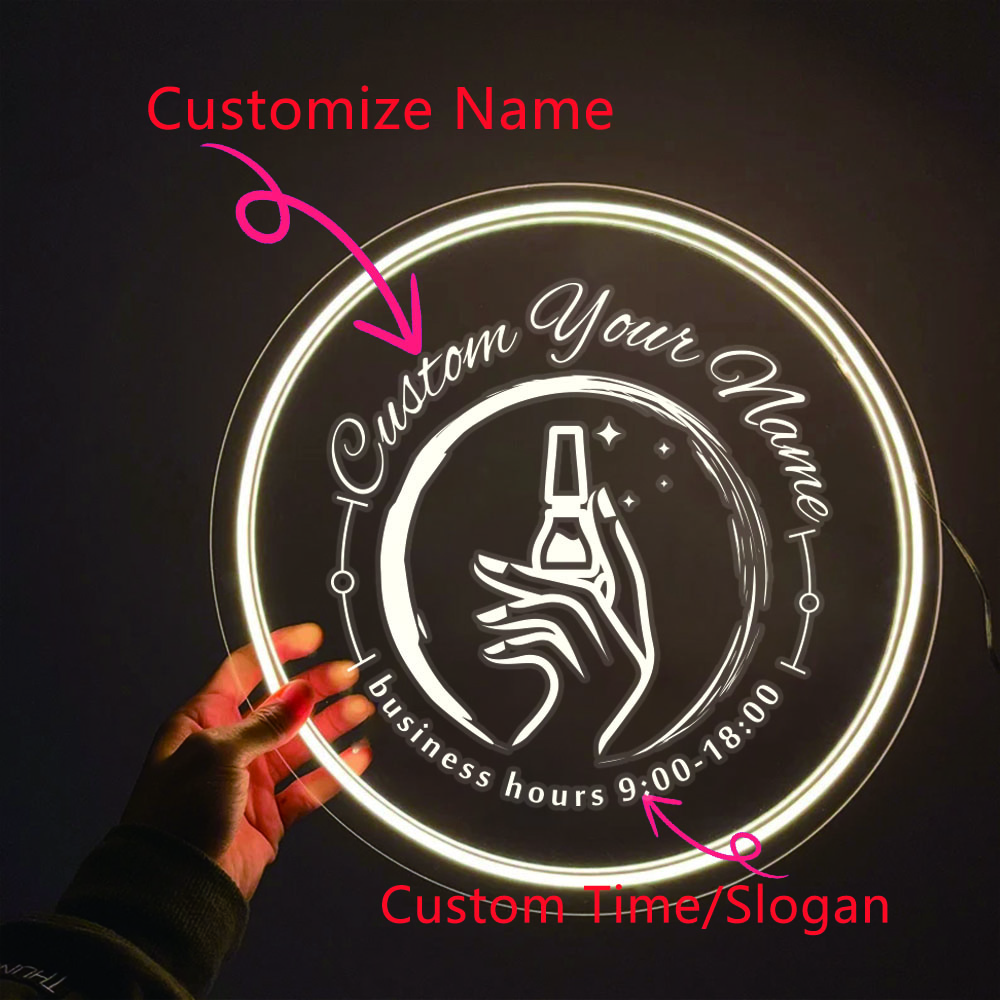 1PC Round Shape Nail Art Theme - Lighting Decor Wedding ulasan dan harga