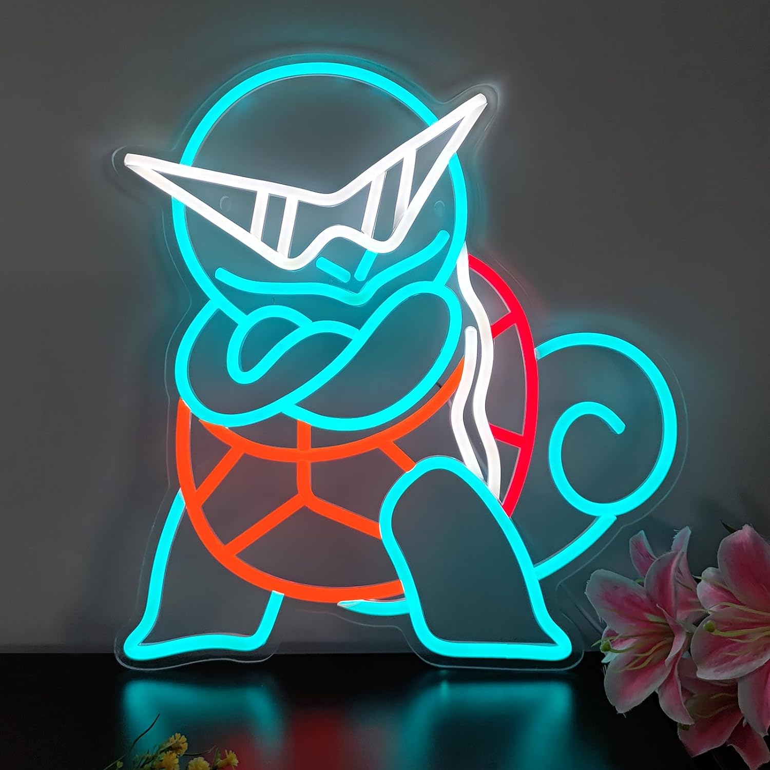 Pokemon Squirtle Neon Sign LED - Decor Lighting Fans ulasan dan harga