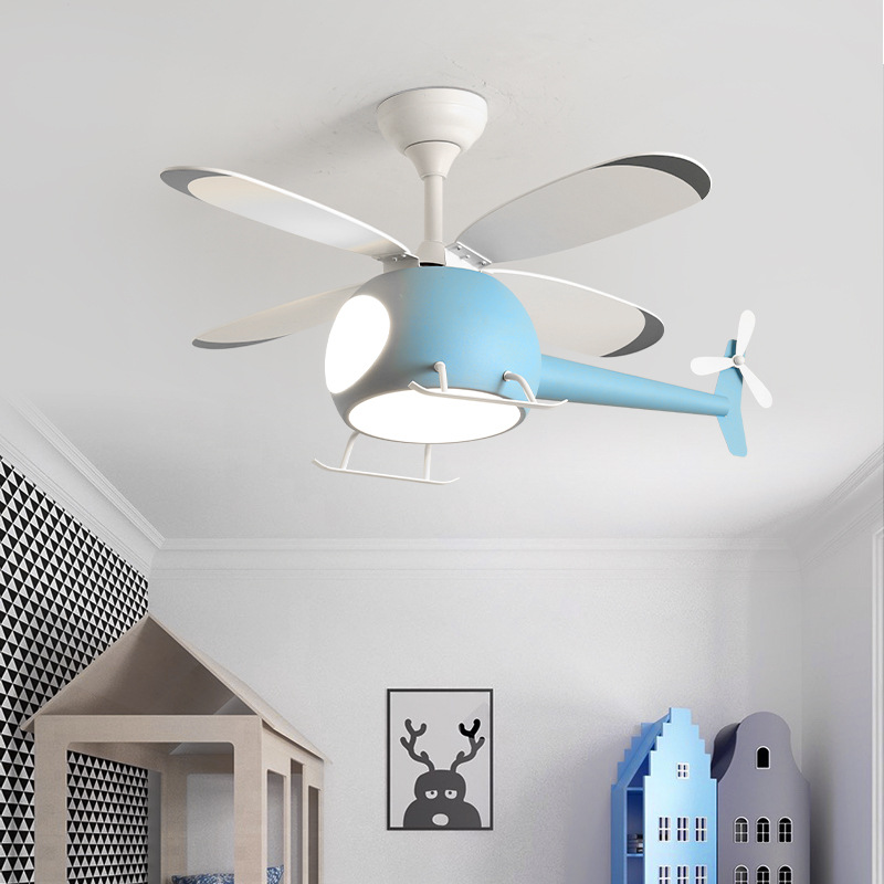 Modern Creative Cartoon Plane  - Decor Lighting Fans ulasan dan harga