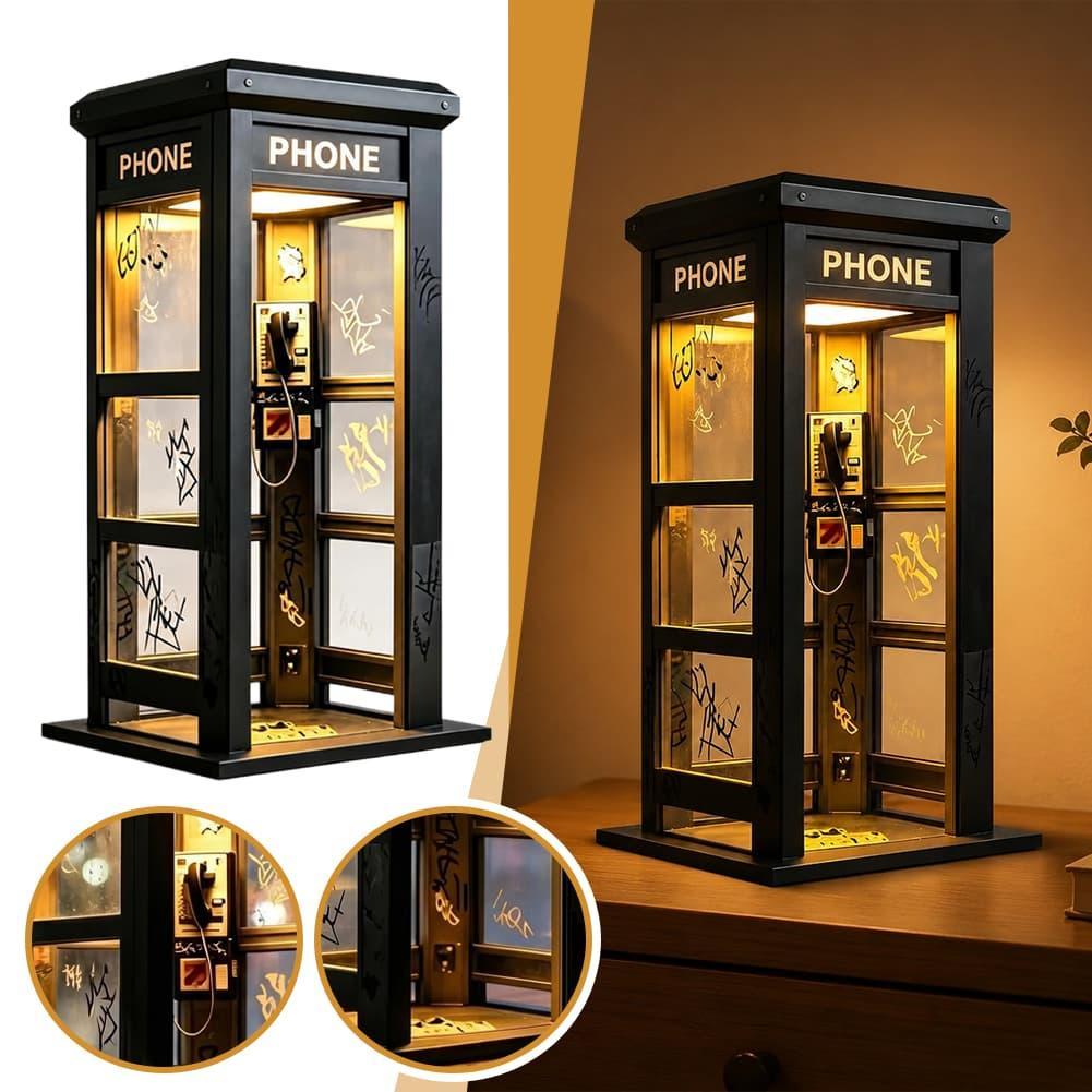 Vintage London Telephone Booth - Lighting Table Decor ulasan dan harga
