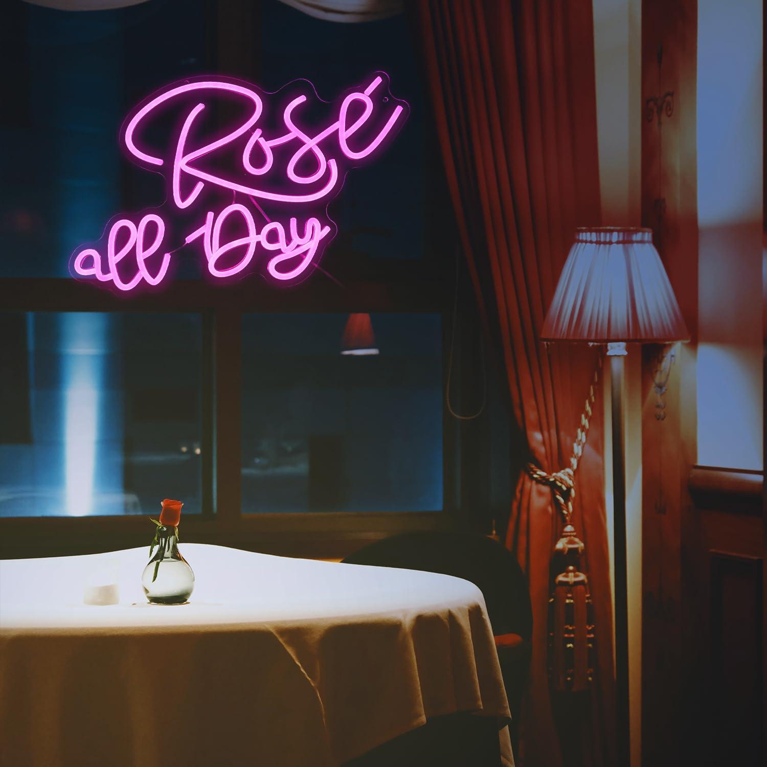 Rose All Day Neon Sign Dimmabl - Lighting Decor Wedding ulasan dan harga