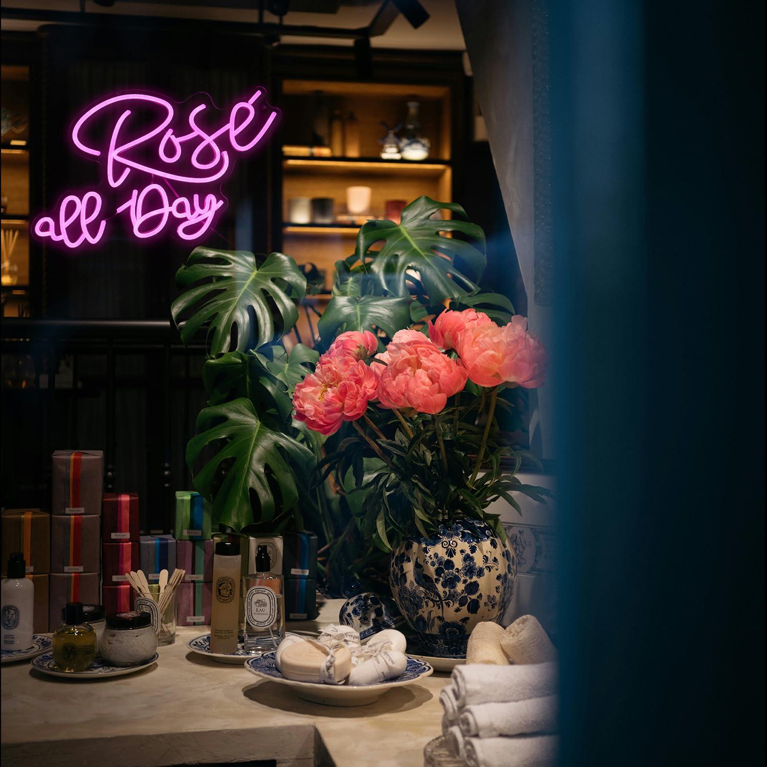 Rose All Day Neon Sign Dimmabl - Lighting Decor Wedding ulasan dan harga