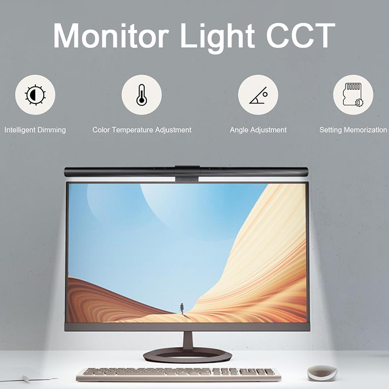 LED Computer PC Monitor Light  - Touch Dimmer Lamp ulasan dan harga