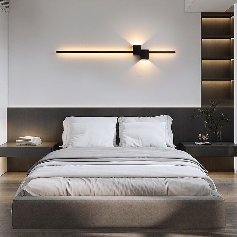Modern Black Long Strip Wall L - Foyer Lighting Wall Decor ulasan dan harga