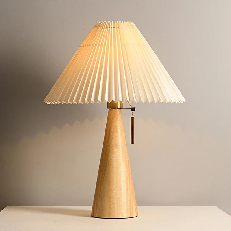 Retro Pleated Table Lamp Nordi - Lighting Table Decor ulasan dan harga