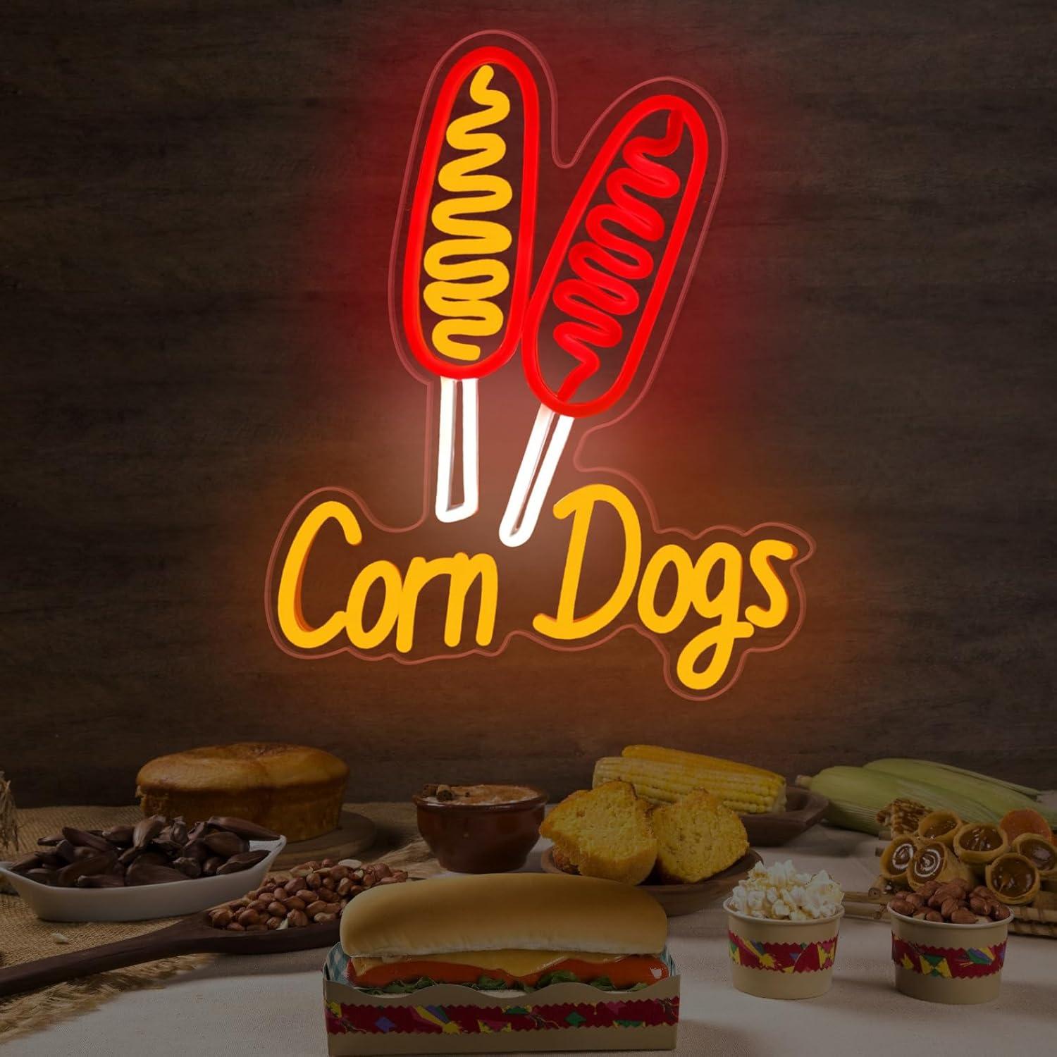 Corn Dog Neon Sign Snack USB D - Lighting Decor Wedding ulasan dan harga
