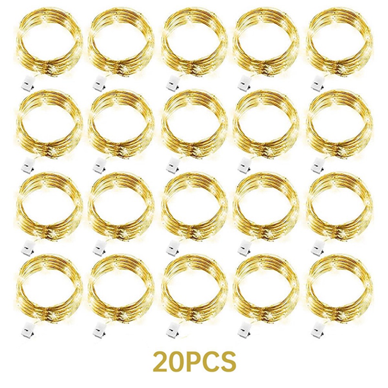 20 Pack 2M 20LED Silver Copper - Decor Lighting Pack ulasan dan harga