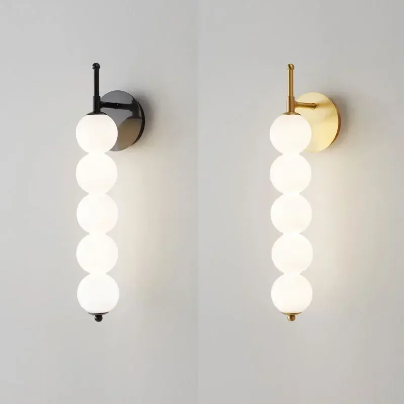 Modern Minimalist White Glass  - Foyer Lighting Wall Decor ulasan dan harga