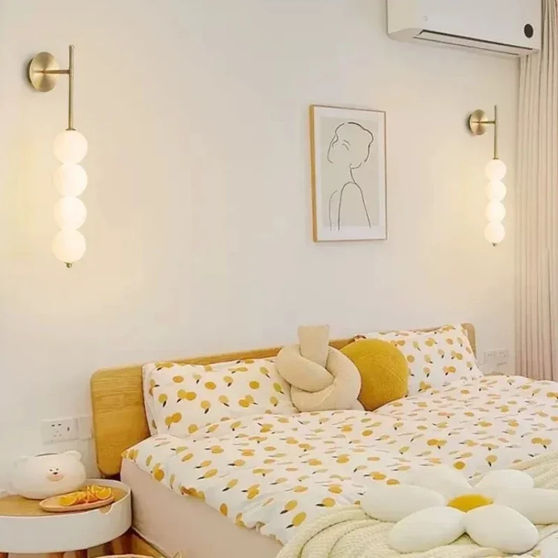 Modern Minimalist White Glass  - Foyer Lighting Wall Decor ulasan dan harga